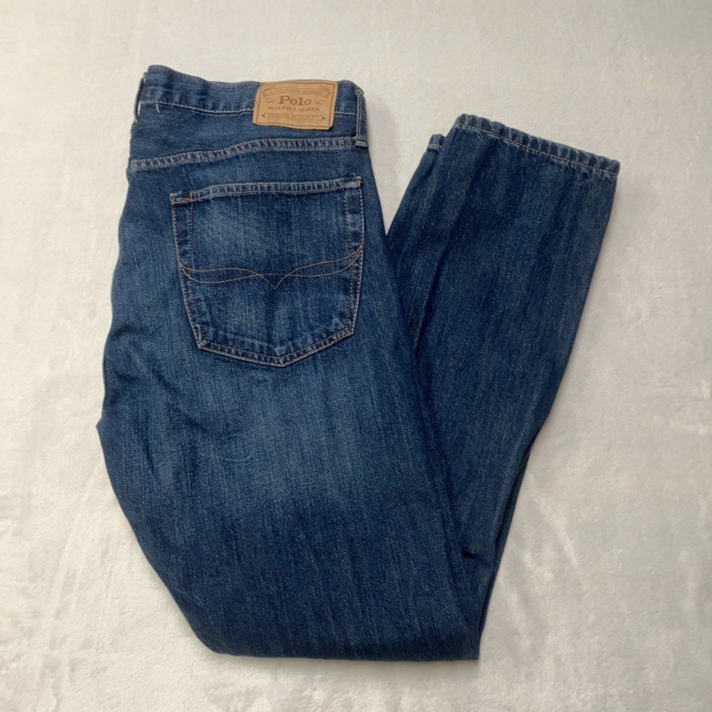 Polo Ralph Lauren Jeans Men 35x32‎ (Fit 34x31) Blue Sullivan Slim Stretch Preppy